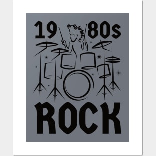 1980s Rock Music | Drummer Posters and Art